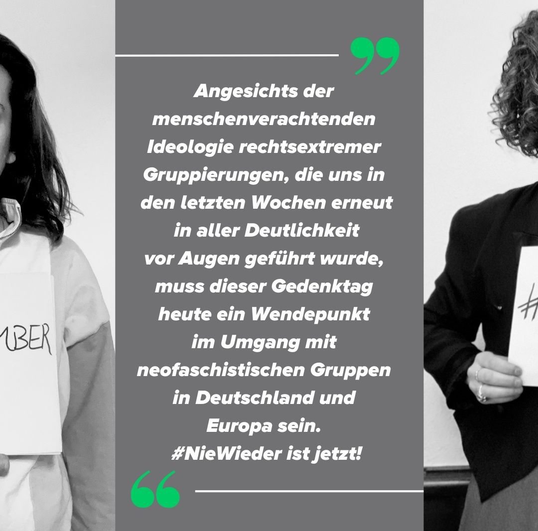 Gedenken, Erinnern, Handeln – #NieWieder ist jetzt
