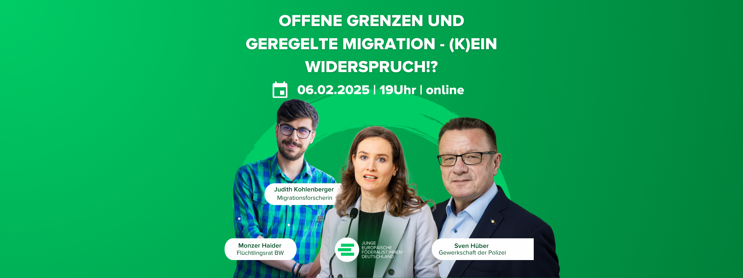 Einladung Webinar „Offene Grenzen UND geregelte Migration – (k)ein Widerspruch!?“